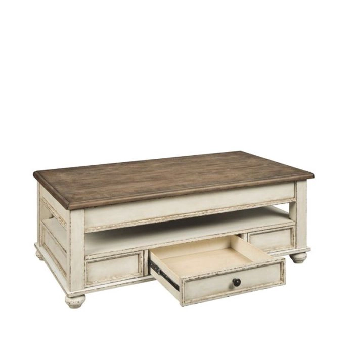 MESA DE CENTRO CON CUBIERTA ELEVABLE REALYN - 3