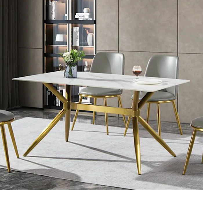 MESA COMEDOR RECTANGULAR LIFECAS GOLD - 1