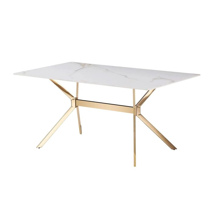 MESA COMEDOR RECTANGULAR LIFECAS GOLD - 2