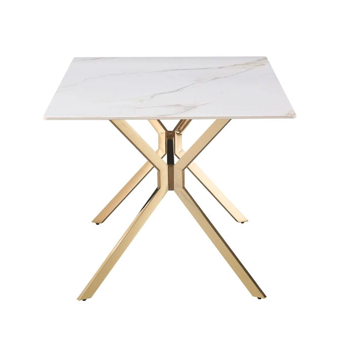 MESA COMEDOR RECTANGULAR LIFECAS GOLD - 3