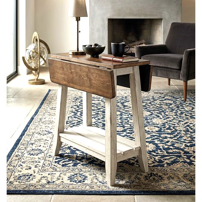 MESA LATERAL AUXILIAR MARIPOSA OLD WHITE - 1
