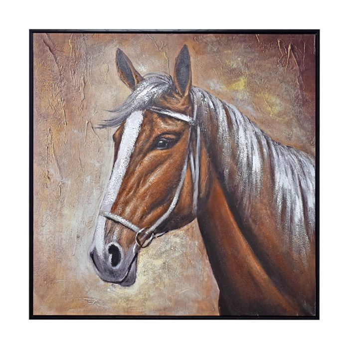 CUADRO CABALLO 100 X 100 CM - 2