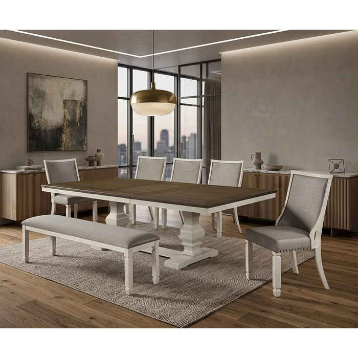 JUEGO DE COMEDOR 5 SILLAS 1 BANQUETA VERMONT XL - 3