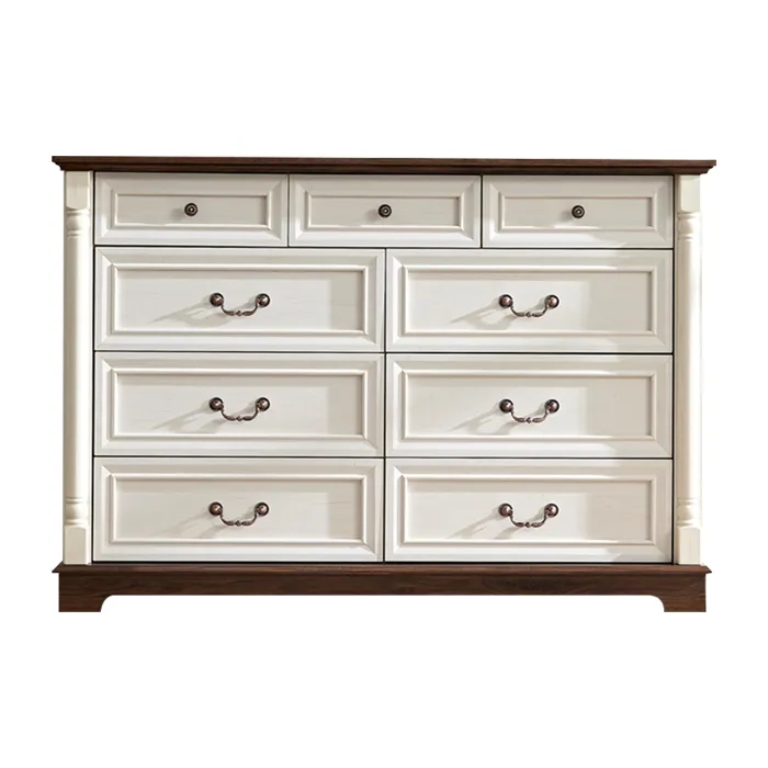 COMODA CAJONERA OLD WHITE 9 CAJONES - 2
