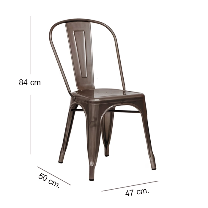 SILLA TOLIX BROWN  DISEÑO INDUSTRIAL - 2