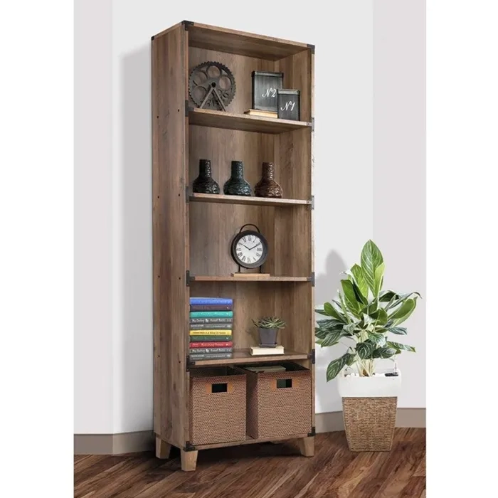 ESTANTE REPISERO LIBRERO RUSTIC OAK 1,8MT - 1