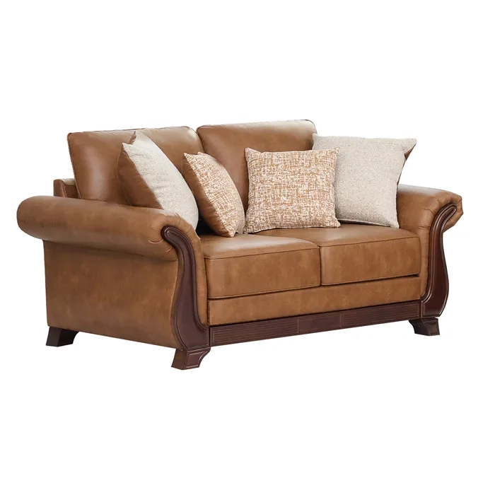 SOFA WOOD 2 CUERPOS BROWN - 2