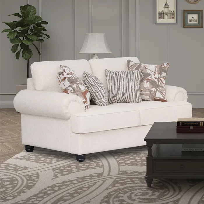 SOFA AKIN 2 CUERPOS IVORY - 1