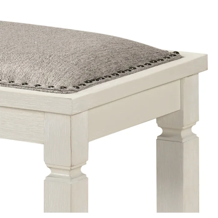 JUEGO DE COMEDOR 4 SILLAS 1 BANQUETA VERMONT WHITE - 3