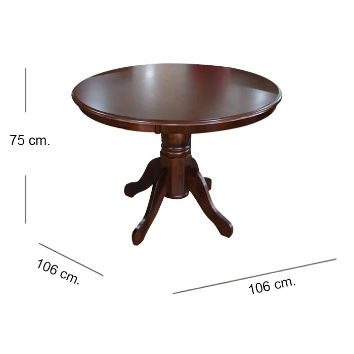 MESA COMEDOR FLORENCIA (106 X 106 X 75) - 3