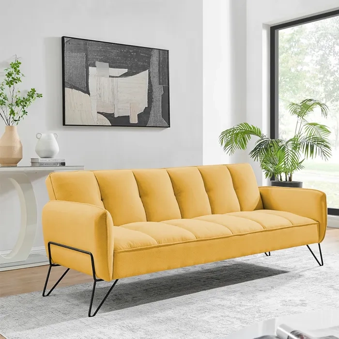 SOFA CAMA FUTON YELLOW DRAG - 1