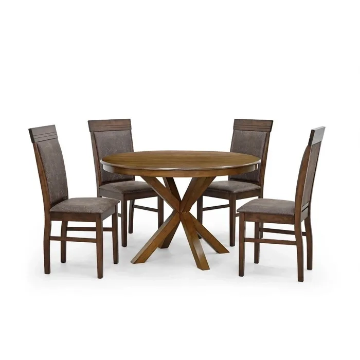 COMEDOR MORELOS 4 SILLAS FLORENCIA OLD LEATHER - 2