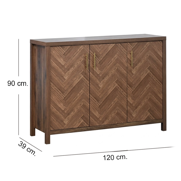 RACK BUFFET APARADOR RUSTIC TIMBER 1.2 MT - 2