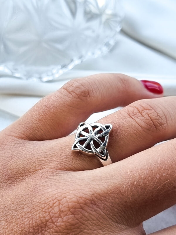 ANILLO INFINITO CON CRISTALES ELABORADO EN PLATA ITALIANA 925 - 3