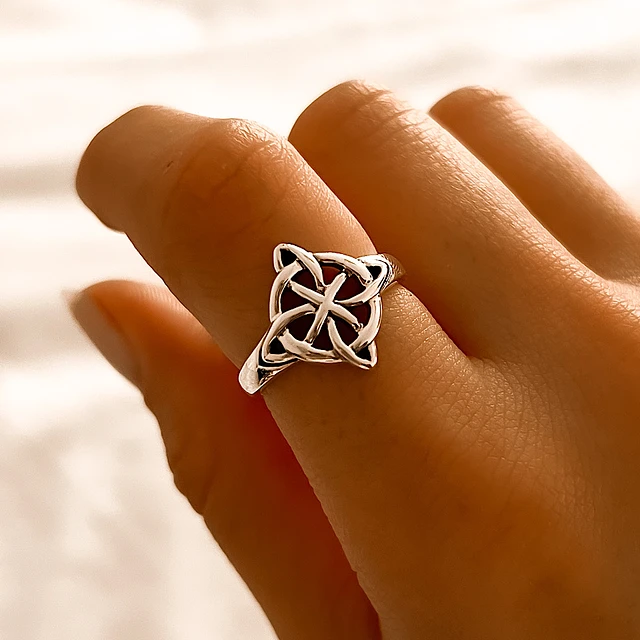 ANILLO INFINITO CON CRISTALES ELABORADO EN PLATA ITALIANA 925 - 4