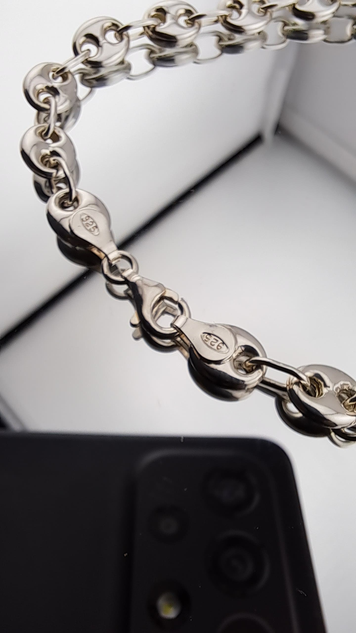 PULSERA ANCLA EN PLATA ITALIANA 925 - 3