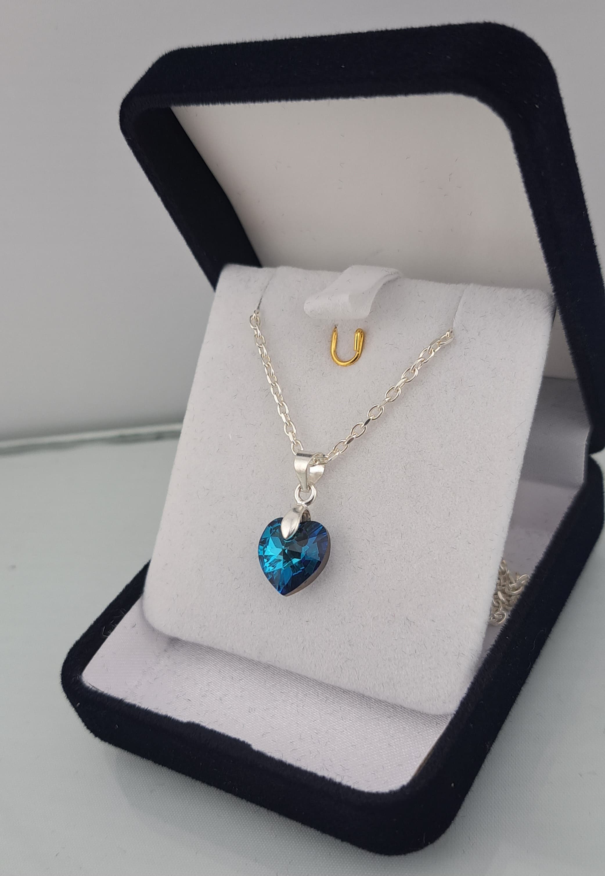 COLGANTE CRISTAL CON CADENA EN PLATA ITALIANA 925 - 2
