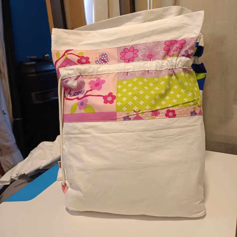 SABANAS UNIDAS CON MEDIDAS JUNJI CON BOLSA DE ALGODON. - 1