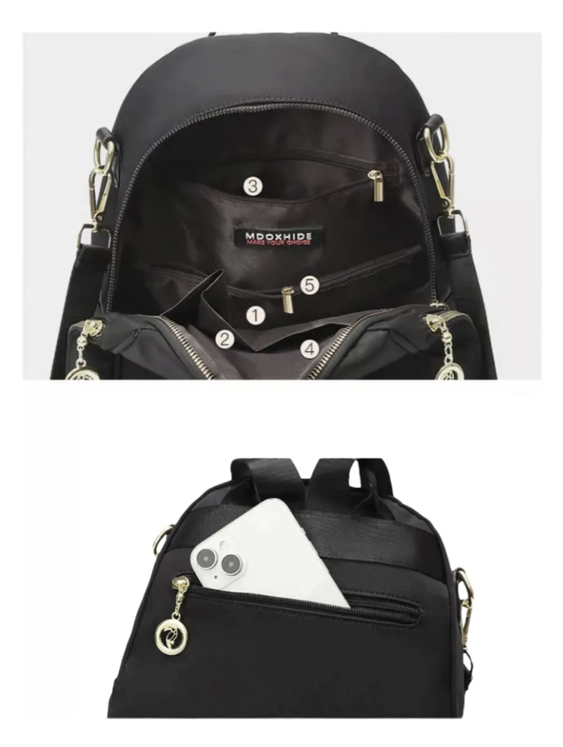 MOCHILA DE MUJER ESCOLAR DE MODA IMPERMEABLE Y ANTIRROBO 15L - 6