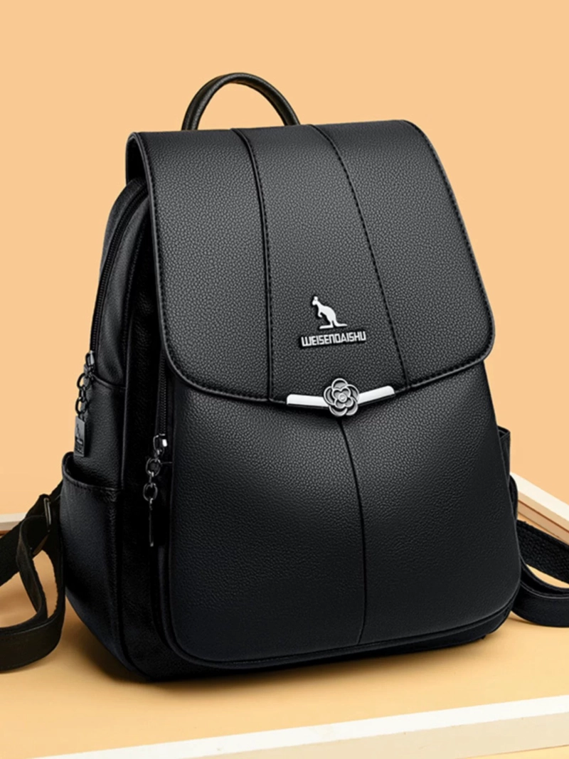 ROSA MOCHILA ANTIRROBO IMPERMEABLE PARA MUJER DE GRAN CAPACIDAD - 4