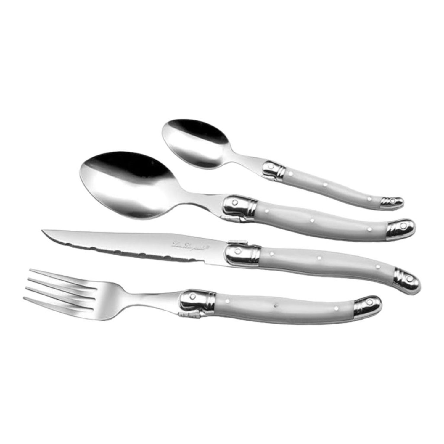 JUEGO CUCHILLERIA PERLA TRADITION LAGUIOLE, 6 PERSONAS, 24 PZ - 2