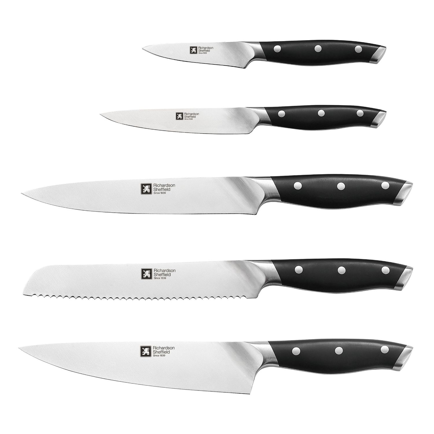 SET 5 CUCHILLLOS GRAN CHEF RICHARDSON SHEFFIELD EN TACO, 6 PZ - 2