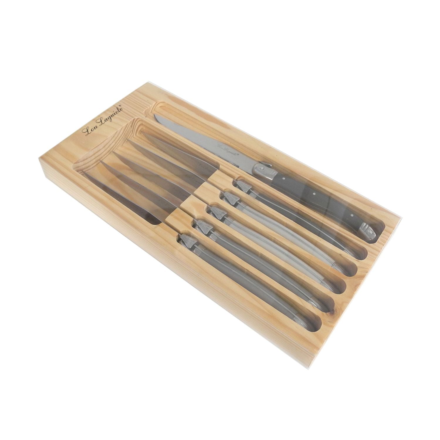 SET 6 CUCHILLOS CARNE TRADITION LOU LAGUIOLE CAJA MADERA - 2