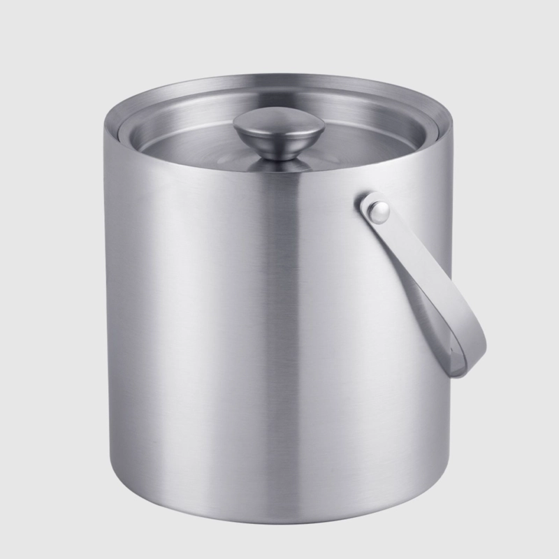 HIELERA ACERO INOXIDABLE TERMICA CON TAPA Y PINZAS, 3000 ML - 2
