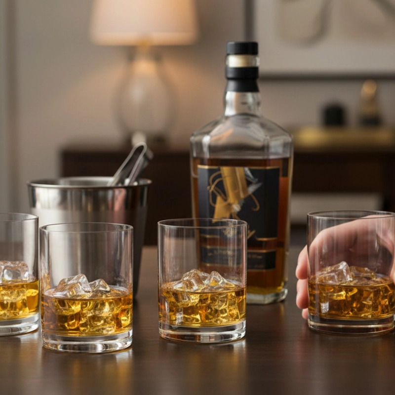 SET 4 VASOS BAJOS FIRENZE BOHEMIA, 320 ML - 4