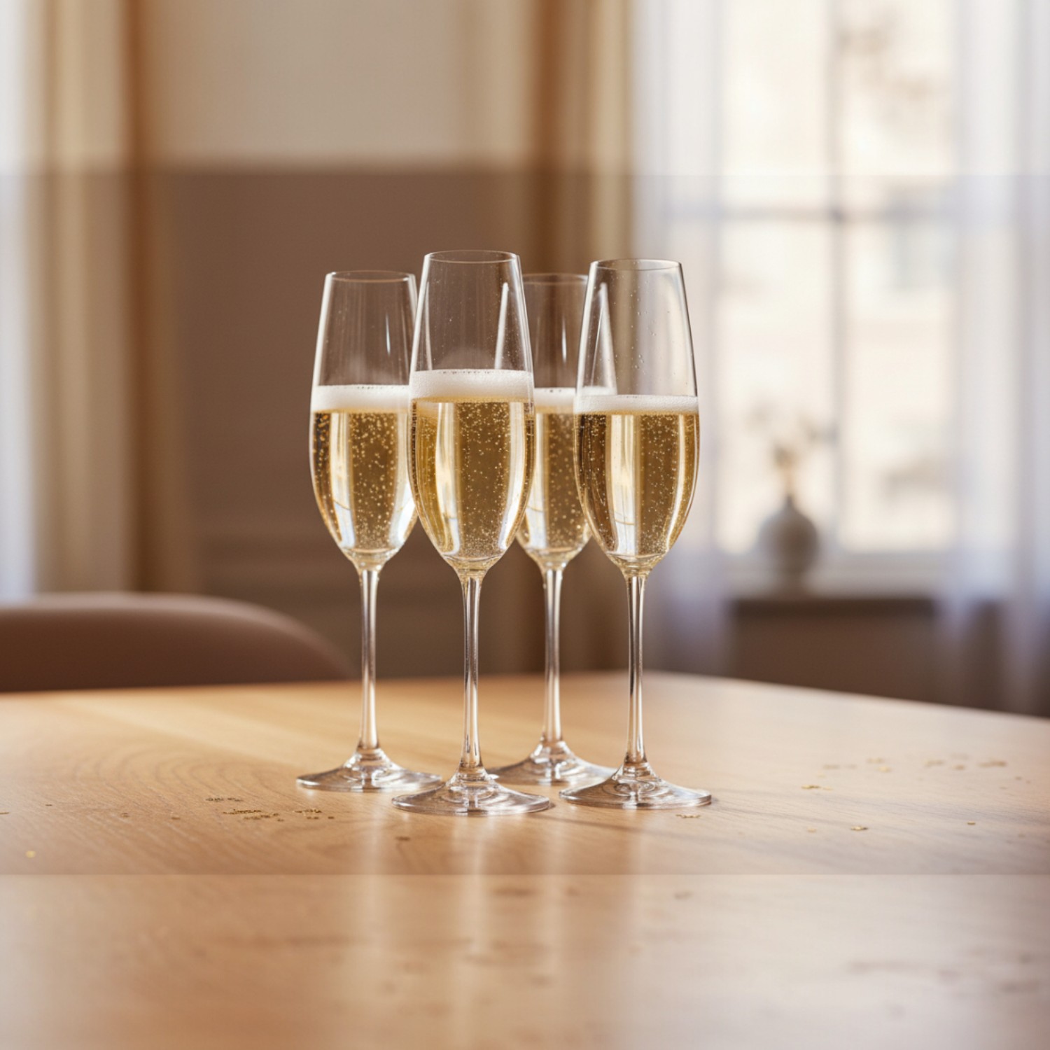 SET 4 COPAS CHAMPAGNE COMO BOHEMIA, 260 ML - 2