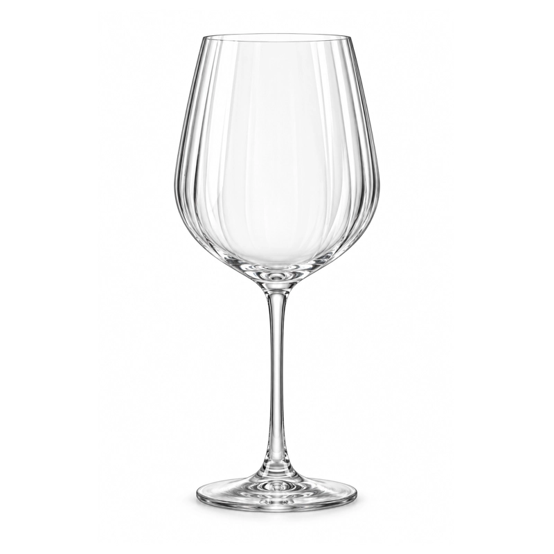 SET 8 COPONES VINO TINTO COMO OPTIC BOHEMIA, 650 ML - 2