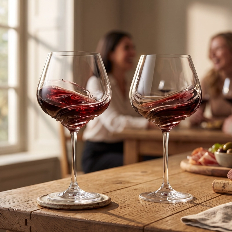 SET 2 COPAS VINO BALON TURBULENCE BOHEMIA, 570 ML - 1