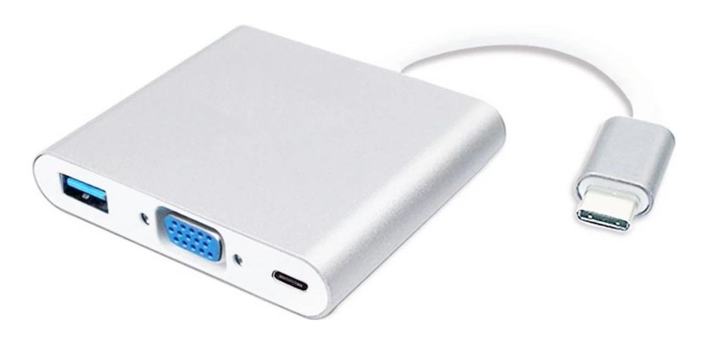 Adaptador USB-C A VGA - Compatible Con MacBook Pro, Air, Surface Book, Chromebook, Galaxy S8/S9, Huawei Mate 10 Y Otros