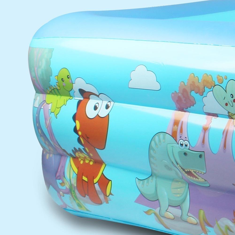 PISCINA INFLABLE RECTANGULAR CON DISEÑO DE DINOSAURIOS