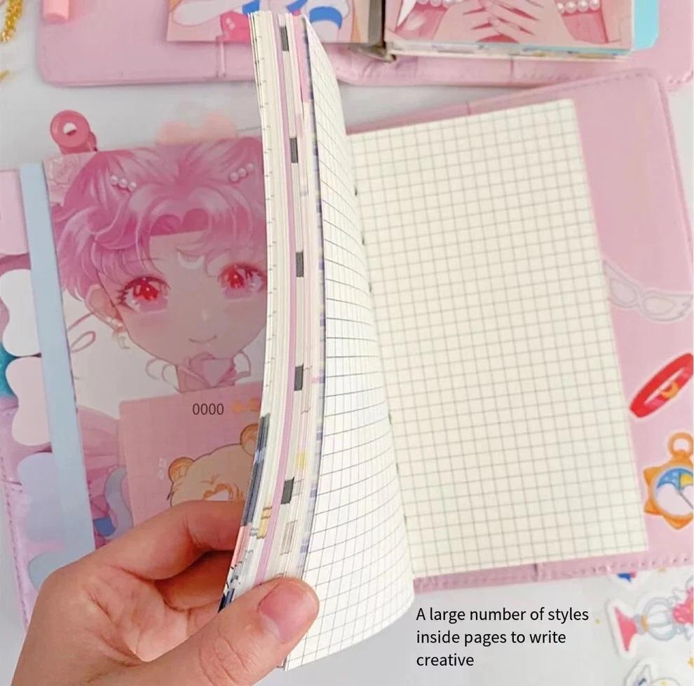 AGENDA KAWAII SAILOR MOON ROSA ANILLADA 2024 SIN VENCIMIENTO