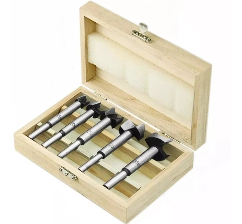 SET DE BROCAS FORSTNER Y ESCUADRA RAPIDA DE ALUMINIO
