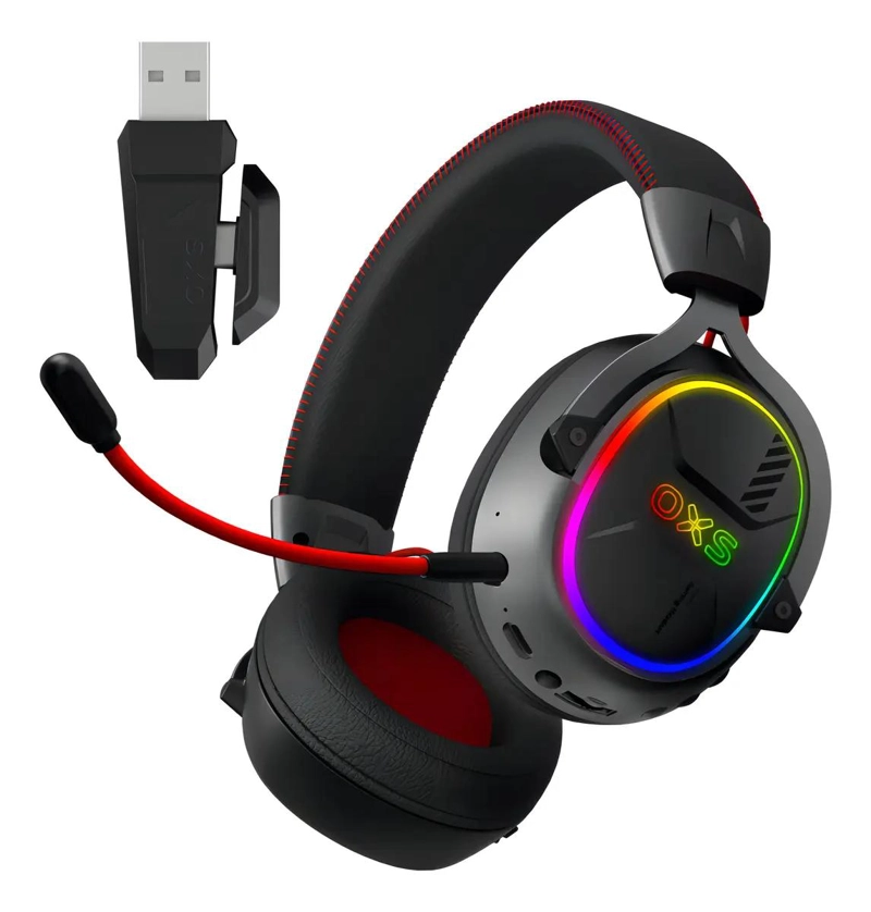 AUDIFONOS GAMER INALAMBRICOS BLUETOOTH 7.1 RGB - 1