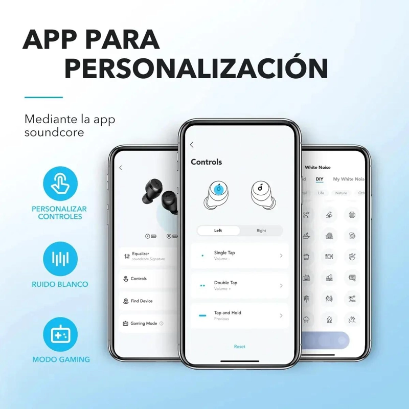 AUDIFONOS BLUETOOTH IN EAR CANCELACION ACTIVA - 2