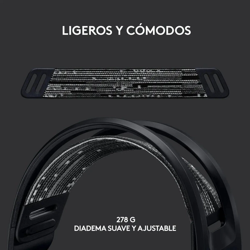 AUDIFONOS GAMER INALAMBRICOS RGB COLOR NEGRO - 2