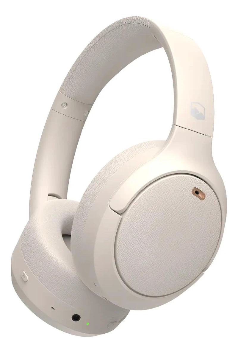 AUDIFONOS BLUETOOTH INALAMBRICOS COLOR CREMA - 1