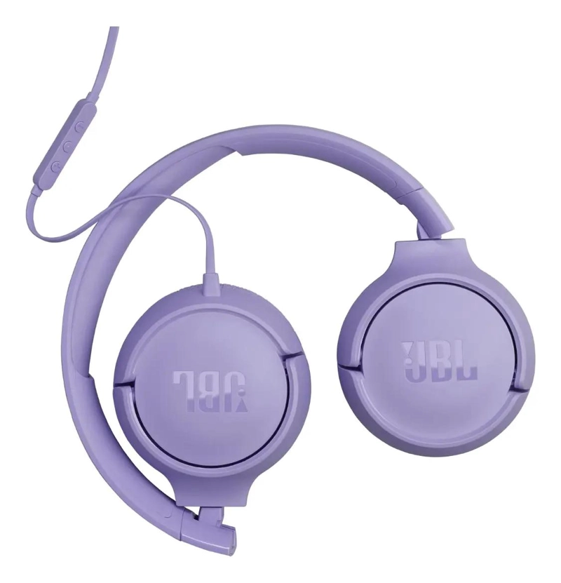 AUDIFONOS CON CABLE TIPO C COLOR PURPURA - 2
