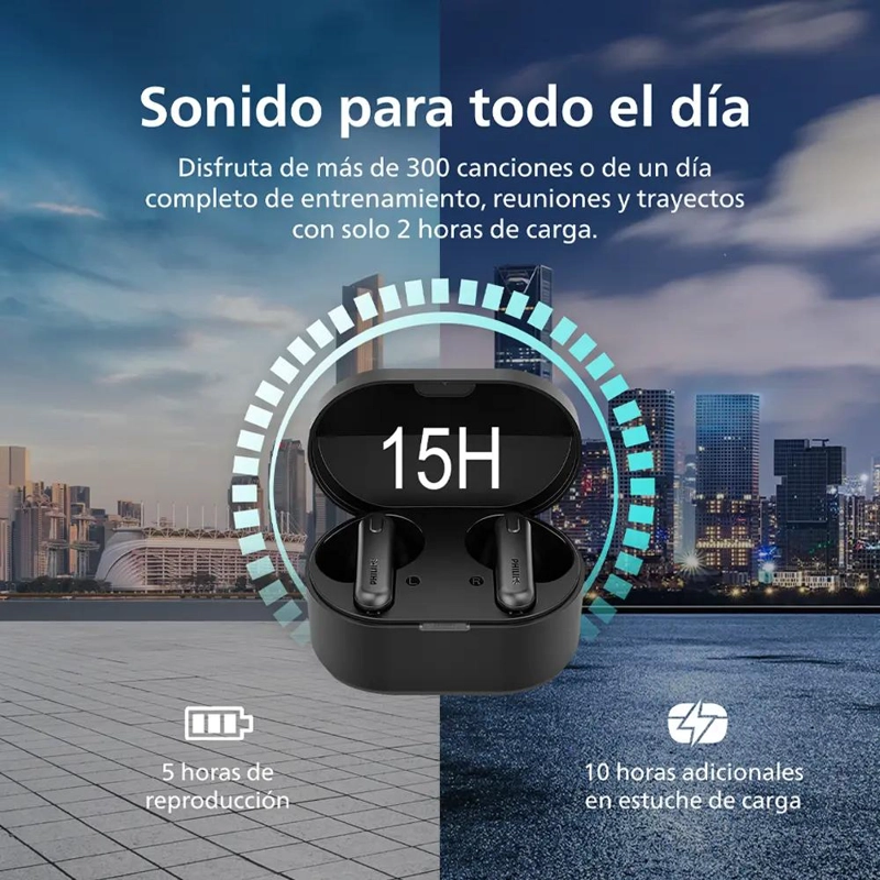 AUDIFONOS INALAMBRICOS BLUETOOTH TAT1138 NEGRO - 2