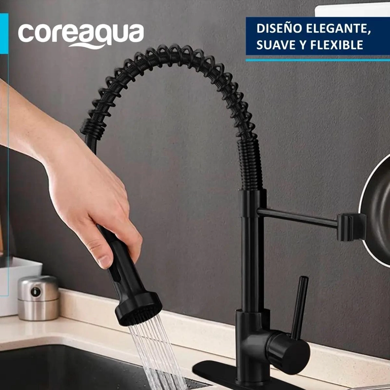 LLAVE MONOMANDO LAVAPLATOS FLEXIBLE COCINA - 2