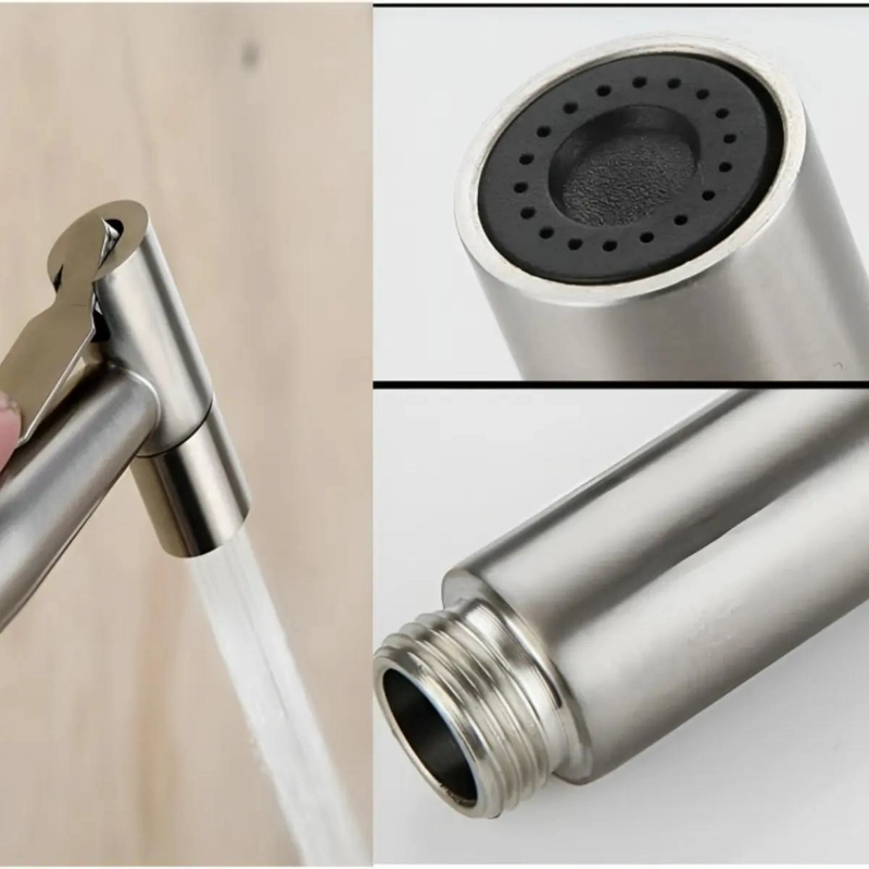 DUCHA BIDET KIT COMPLETO INODORO ACERO INOXIDABLE - 5