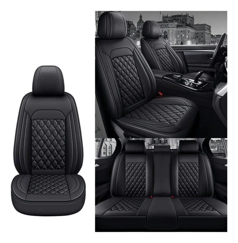 SET COMPLETO FUNDA CUBRE ASIENTO ECO-CUERO AUTO - 1