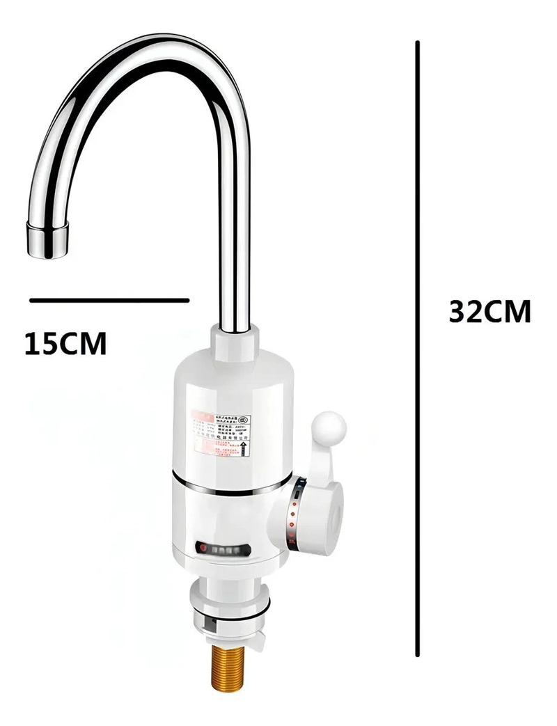 LLAVE GRIFO AGUA CALIENTE ELE CTRICA BLANCO - 2