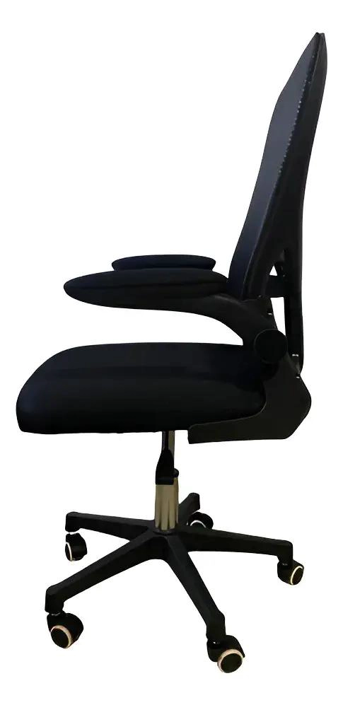 SILLA DE OFICINA PREMIUM RESPALDO ALTO NEGRA - 2