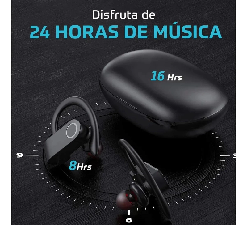 AUDIFONOS DEPORTIVOS INALAMBRICOS BLUETOOTH - 3