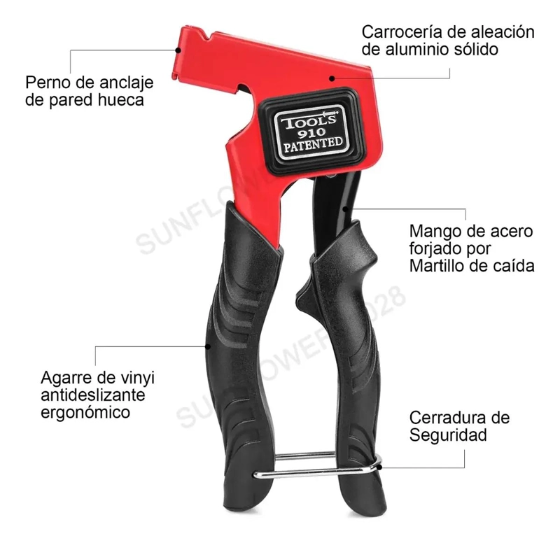 PISTOLA DE ANCLAJE PARA PARED HUECA 90 PIEZAS - 3