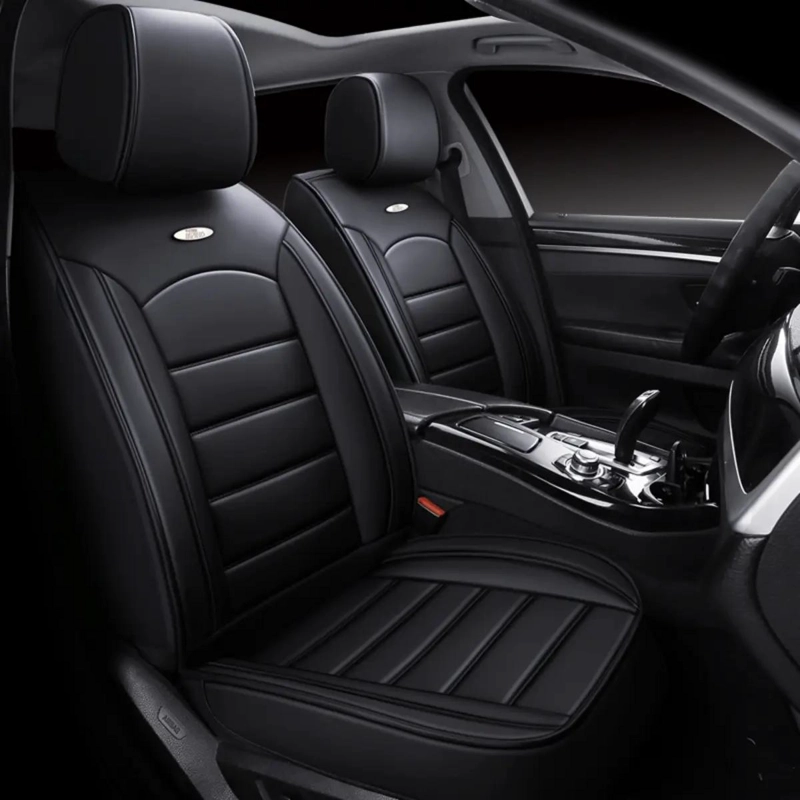 KIT FUNDA CUBRE ASIENTO CUERO COMPLETO AUTO - 2